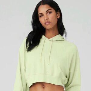 ALO yoga- cropped double take hoodie. size XS- true to size
